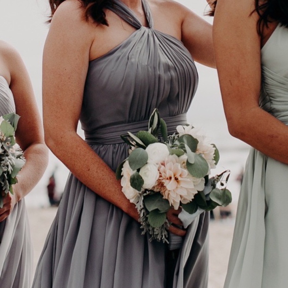 Dove and Dahlia Weddington Collection Size 4 Grey/Stone Bridesmaid Dress